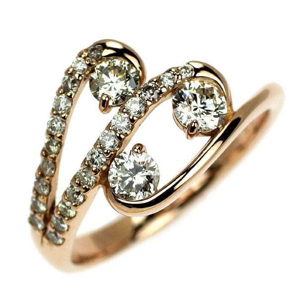 K18PG ダイヤモンド リング 0.70ct