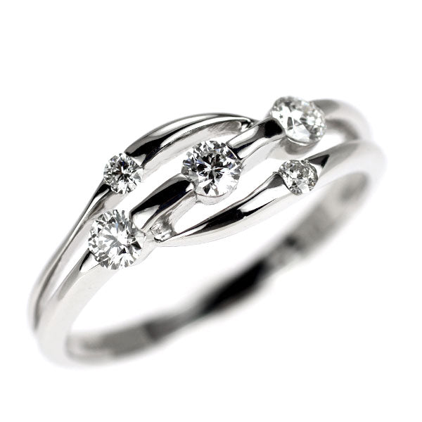K18WG H&C ダイヤモンド リング 0.30ct