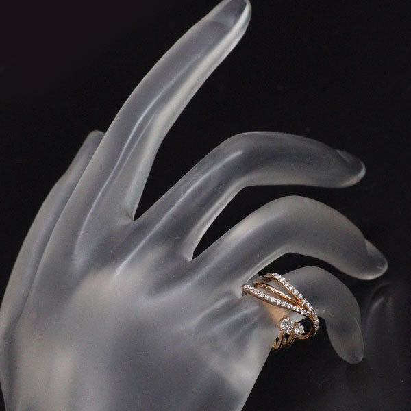 K18PG ダイヤモンド ピンキー リング 0.40ct