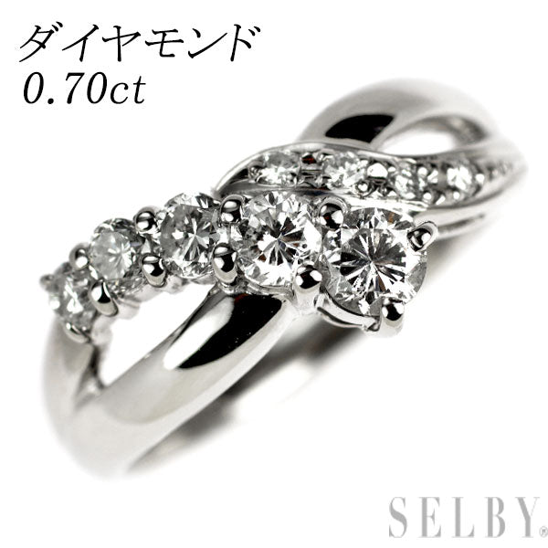 Pt900 ダイヤモンド リング 0.70ct