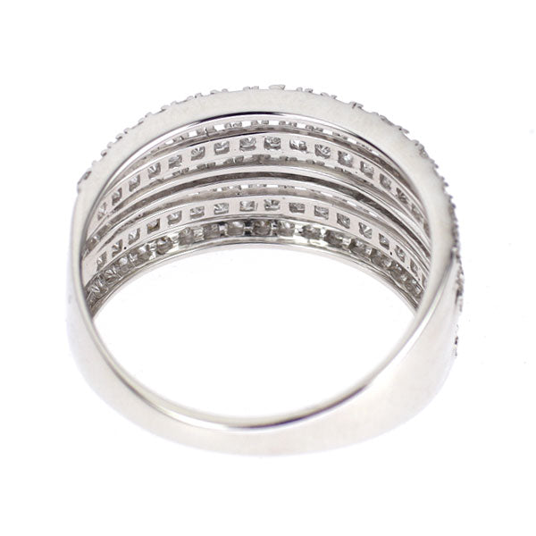 K18WG プリンセスカット ダイヤモンド リング 1.00ct