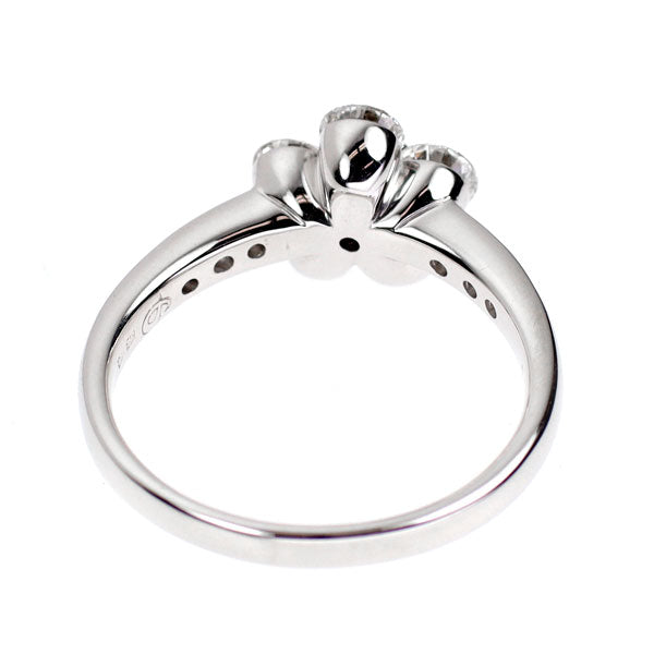 K18WG ダイヤモンド リング 1.00ct フラワー