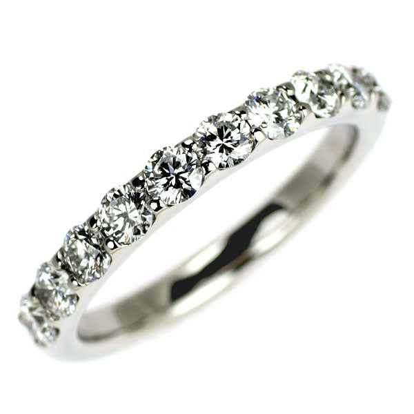 ヴァンドーム青山 Pt950 ダイヤモンド リング 0.66ct ハーフエタニティ