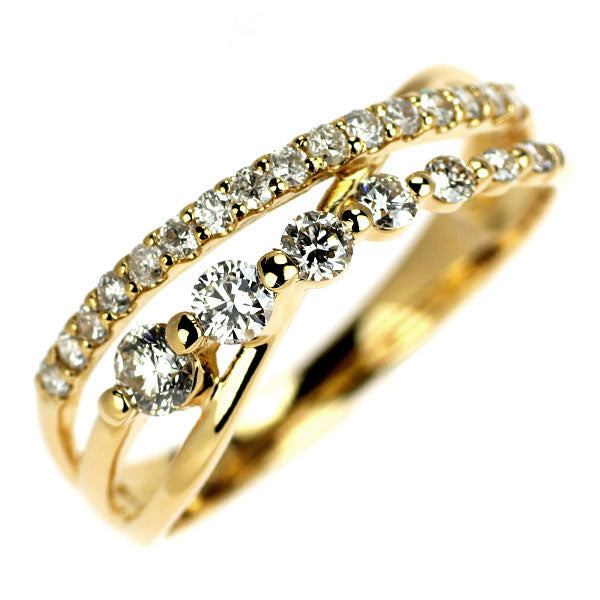 K18YG ダイヤモンド リング 0.50ct