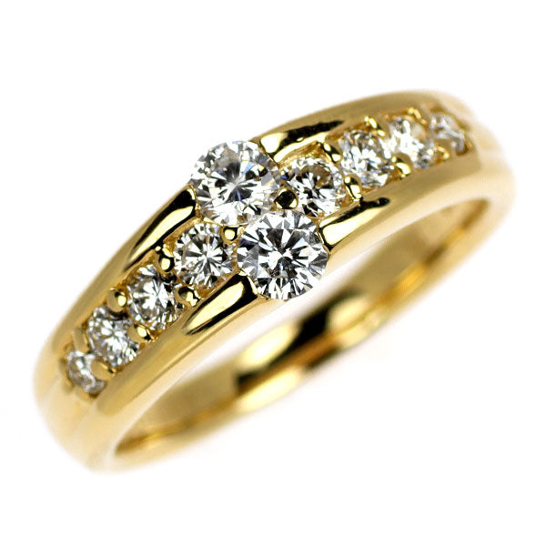 セイコー K18YG ダイヤモンド リング 0.70ct