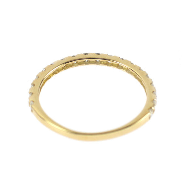 K18YG ダイヤモンド リング 0.38ct ハーフエタニティ