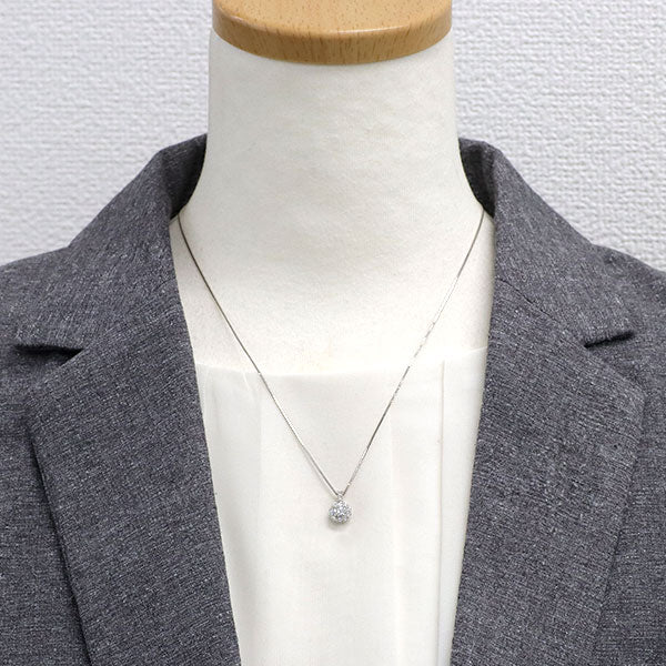 Pt950/ Pt850 ダイヤモンド ペンダントネックレス 0.30ct D0.20ct