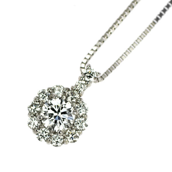 Pt950/ Pt850 ダイヤモンド ペンダントネックレス 0.30ct D0.20ct