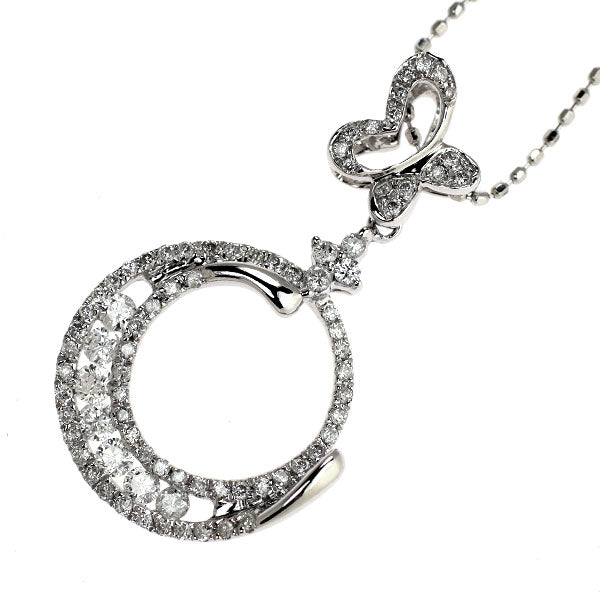 K18WG ダイヤモンド ペンダントネックレス 0.50ct