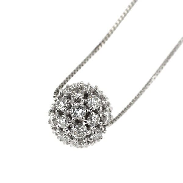 K18WG ダイヤモンド ペンダントネックレス 1.00ct