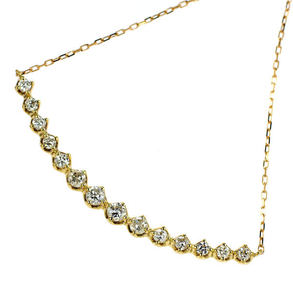 K18YG ダイヤモンド ペンダントネックレス 0.50ct