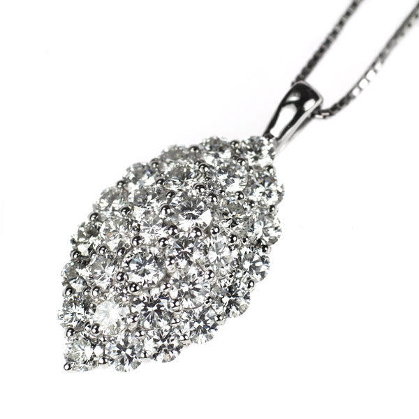 Pt900/ Pt850 ダイヤモンド ペンダントネックレス 3.00ct