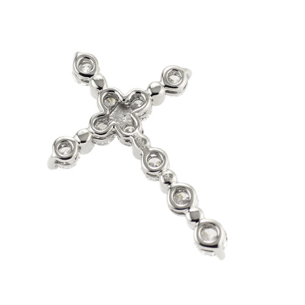 Pt900 ダイヤモンド ペンダントトップ 1.00ct クロス