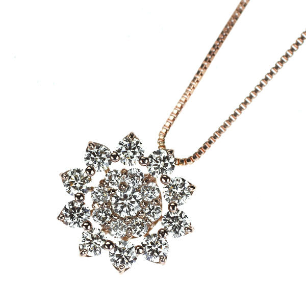 K18PG ダイヤモンド ペンダントネックレス 0.50ct
