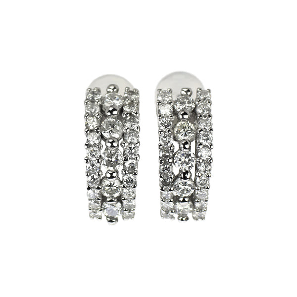 PT900 ダイヤモンド ピアス Pt900 ダイヤモンド ピアス 1.00ct — セルビーオンラインストア