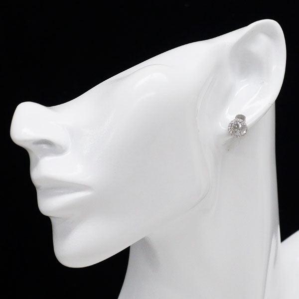 K14WG ダイヤモンド ピアス 0.85ct D0.22ct