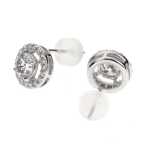K14WG ダイヤモンド ピアス 0.85ct D0.22ct — セルビーオンラインストア