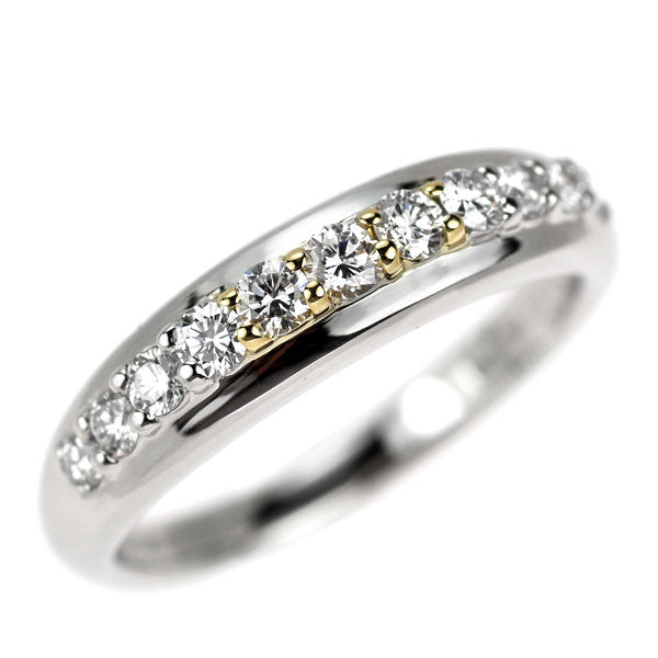Pt900/K18YG ダイヤモンド リング 0.43ct