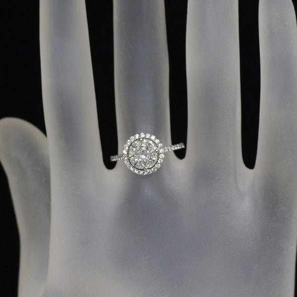 K18WG ダイヤモンド リング 1.00ct