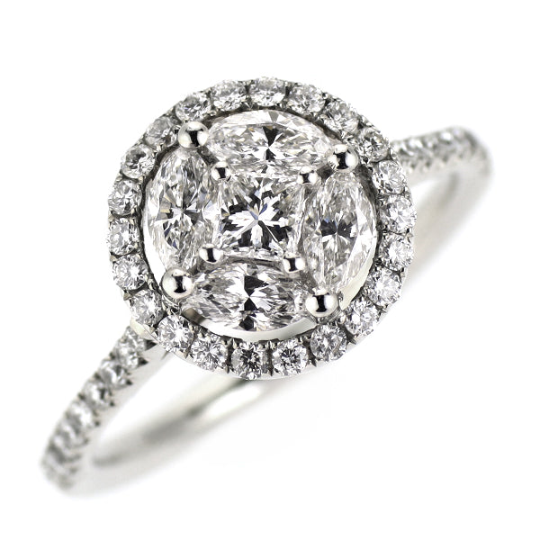 K18WG ダイヤモンド リング 1.00ct
