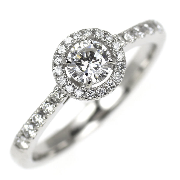Pt900 ダイヤモンド リング 0.291ct F VS1 G D0.20ct