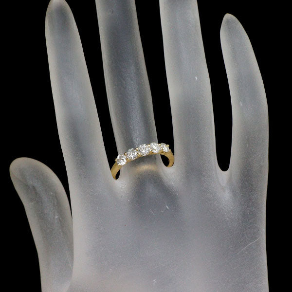 K18YG ダイヤモンド リング 1.00ct 一文字