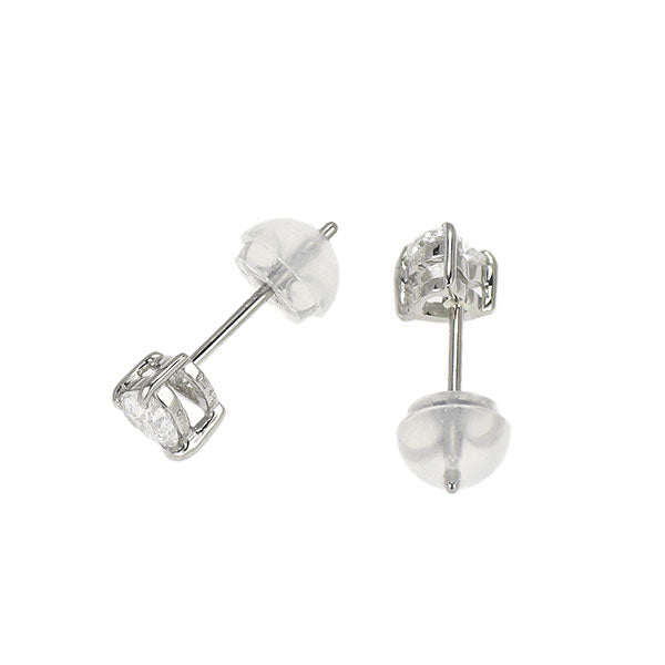 新品 Pt950/ Pt900 ハートシェイプダイヤモンド ピアス 0.431ct E VS1 VS2 【エスコレ】