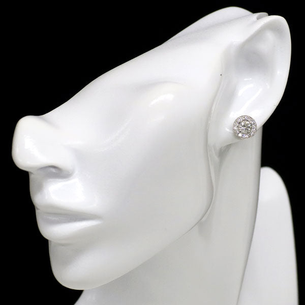 新品 Pt950/ Pt900 ダイヤモンド ピアス 1.043ct E SI2 G D0.46ct 鍛造ミルグレイン【エスコレ】