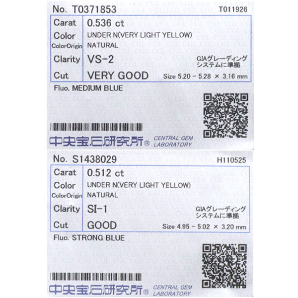 新品 K18YG ダイヤモンド ピアス 1.048ct VLY VS2/SI1 VG/G D0.46ct 鍛造ミルグレイン【エスコレ】