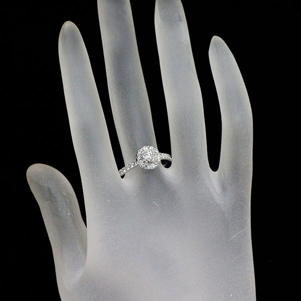 グラフ K18WG ダイヤモンド リング 0.70ct G VVS2 EX アイコン ラウンド