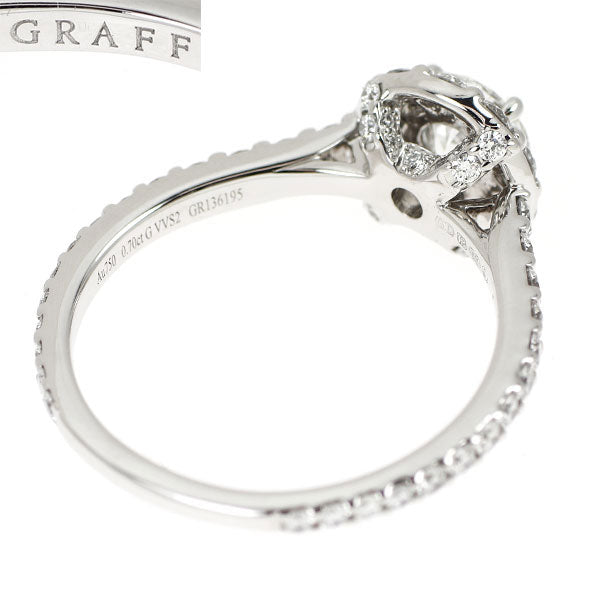 グラフ K18WG ダイヤモンド リング 0.70ct G VVS2 EX アイコン ラウンド