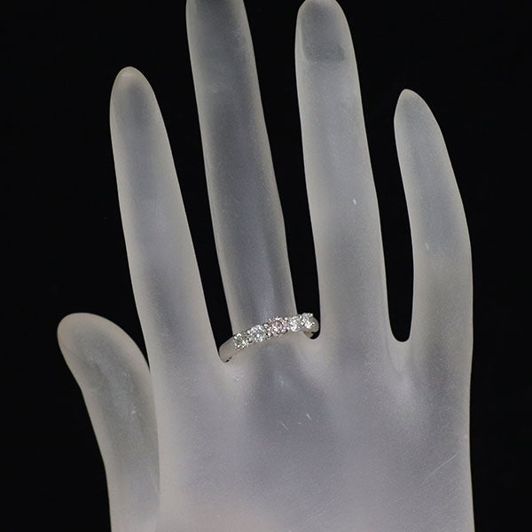 希少 Pt900 天然ピンク ダイヤモンド リング 0.332ct FBPP I2 D0.52ct