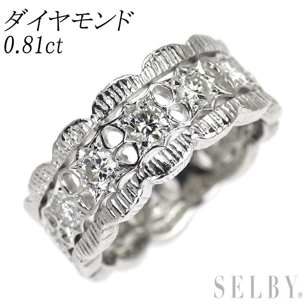pt9002.8ct ダイヤモンドリング Pt900 ダイヤモンド リング 0.81ct — セルビーオンラインストア