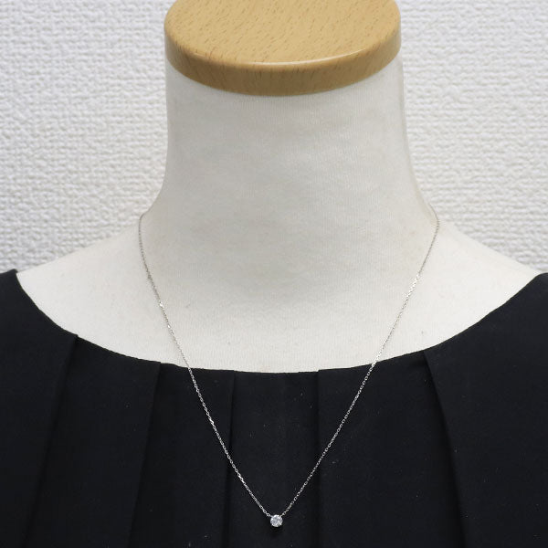 4℃プレジェンス Pt850 ダイヤモンド ペンダントネックレス 0.312ct