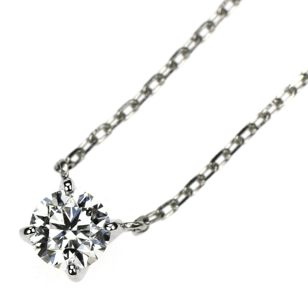 4℃プレジェンス Pt850 ダイヤモンド ペンダントネックレス 0.312ct