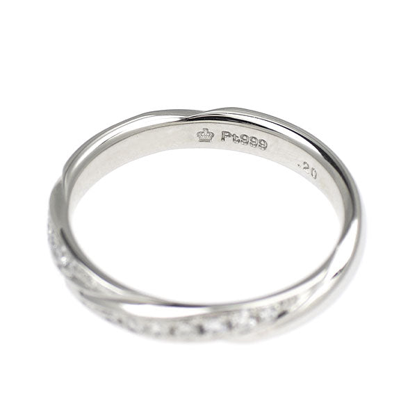 ロイヤルアッシャー Pt999 ダイヤモンド リング 0.20ct