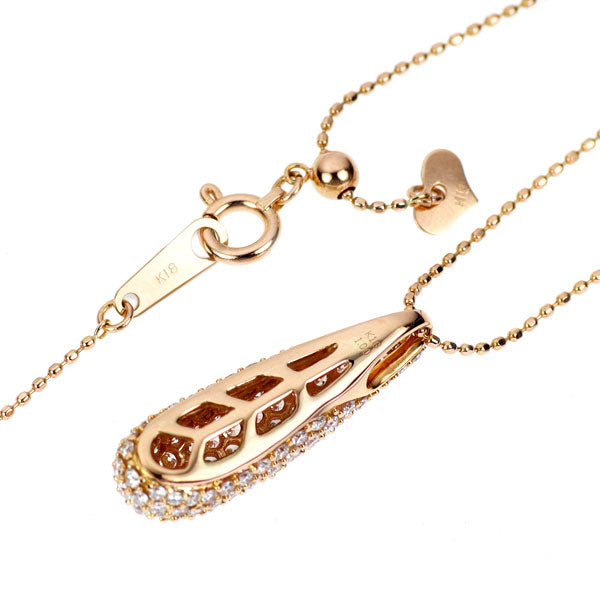K18PG ダイヤモンド ペンダントネックレス 1.00ct パヴェ
