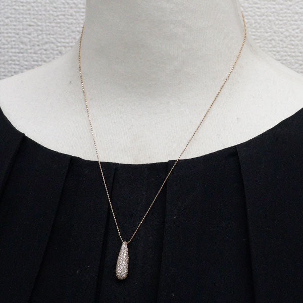 K18PG ダイヤモンド ペンダントネックレス 1.00ct パヴェ