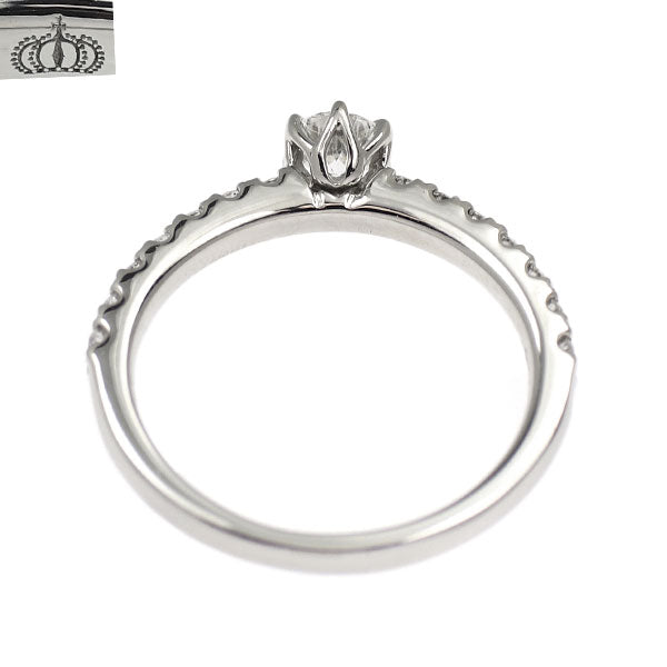 エクセルコ Pt950 ダイヤモンド リング 0.197ct D0.182ct