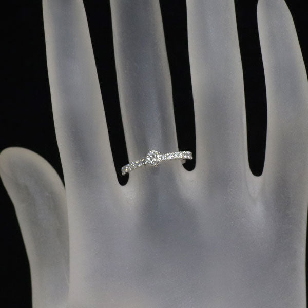 エクセルコ Pt950 ダイヤモンド リング 0.197ct D0.182ct