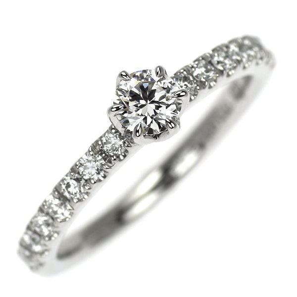 エクセルコ Pt950 ダイヤモンド リング 0.197ct D0.182ct