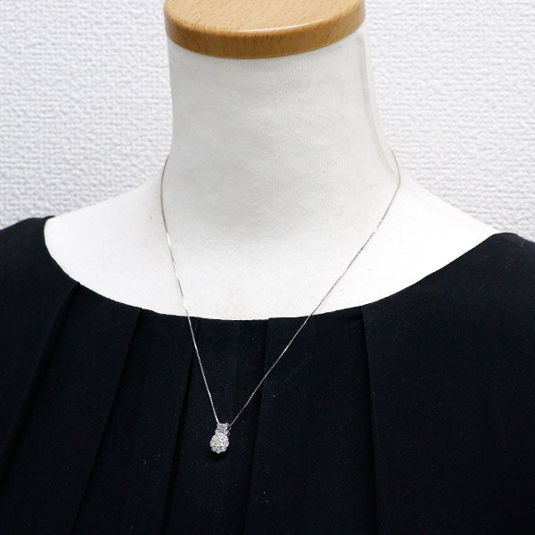 Pt900/ Pt850 ダイヤモンド ペンダントネックレス 0.20ct D0.53ct