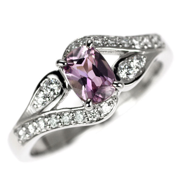 Pt900 ダイアスポア ダイヤモンド リング 0.60ct D0.25ct