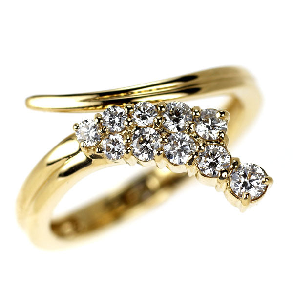 K18YG ダイヤモンド リング 0.32ct