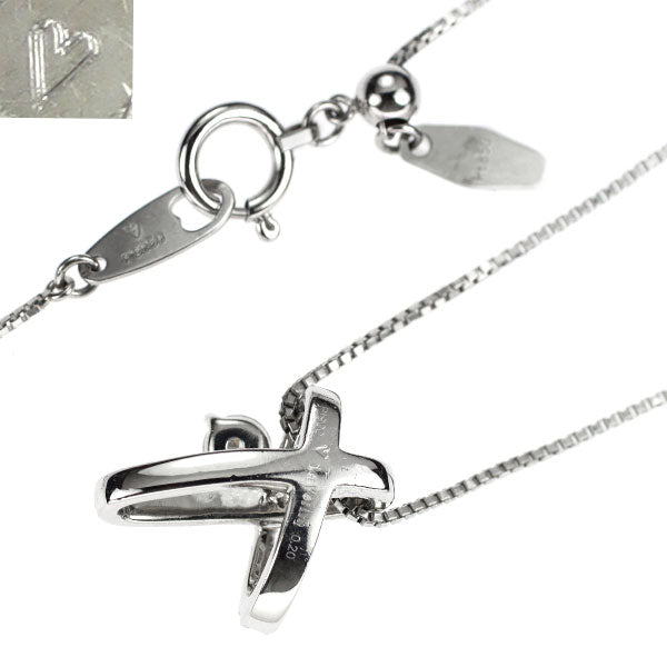 ベリテ Pt900/ Pt850 ダイヤモンド ペンダントネックレス 0.20ct