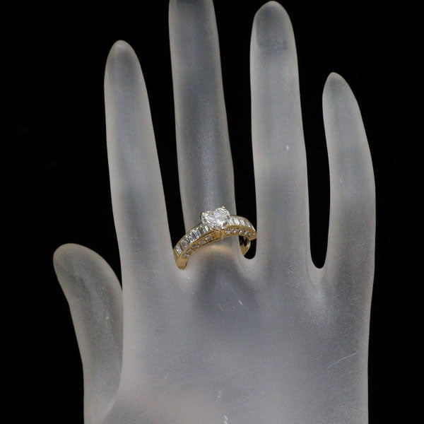 K18YG ハートシェイプ ダイヤモンド リング 1.149ct D SI1 G/G D1.07ct