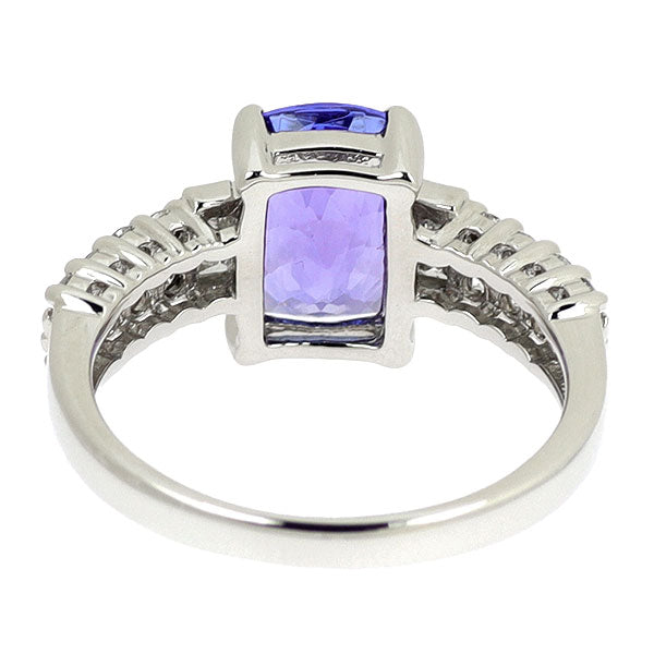 Pt900 タンザナイト ダイヤモンド リング 1.91ct D0.46ct
