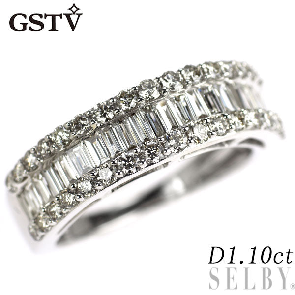 GSTV K18WG ダイヤモンド リング 1.10ct