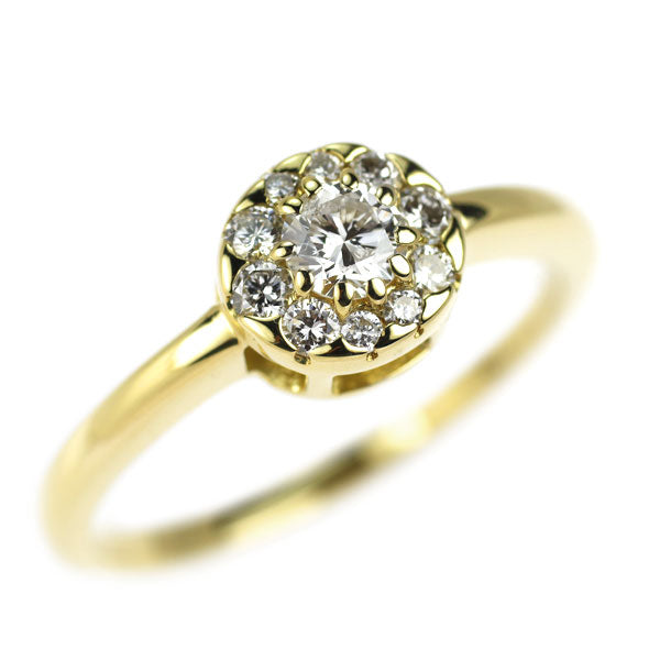 K18YG ダイヤモンド リング 0.209ct D0.19ct