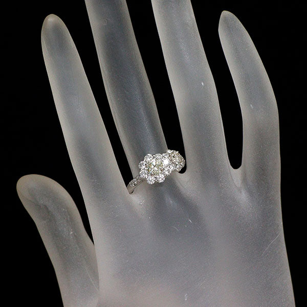 Pt900 ダイヤモンド リング 0.506ct D1.293ct